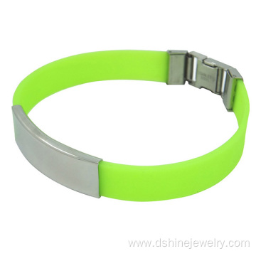 Engraved Word Silicone Jewelry Molds Titanium Steel Bracelet